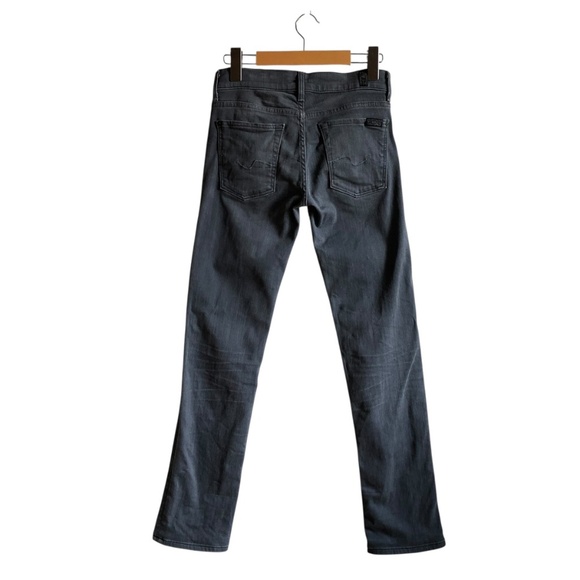 7FAM Jeans The Straight Leg Size 24 Grey Wash - Picture 7 of 15